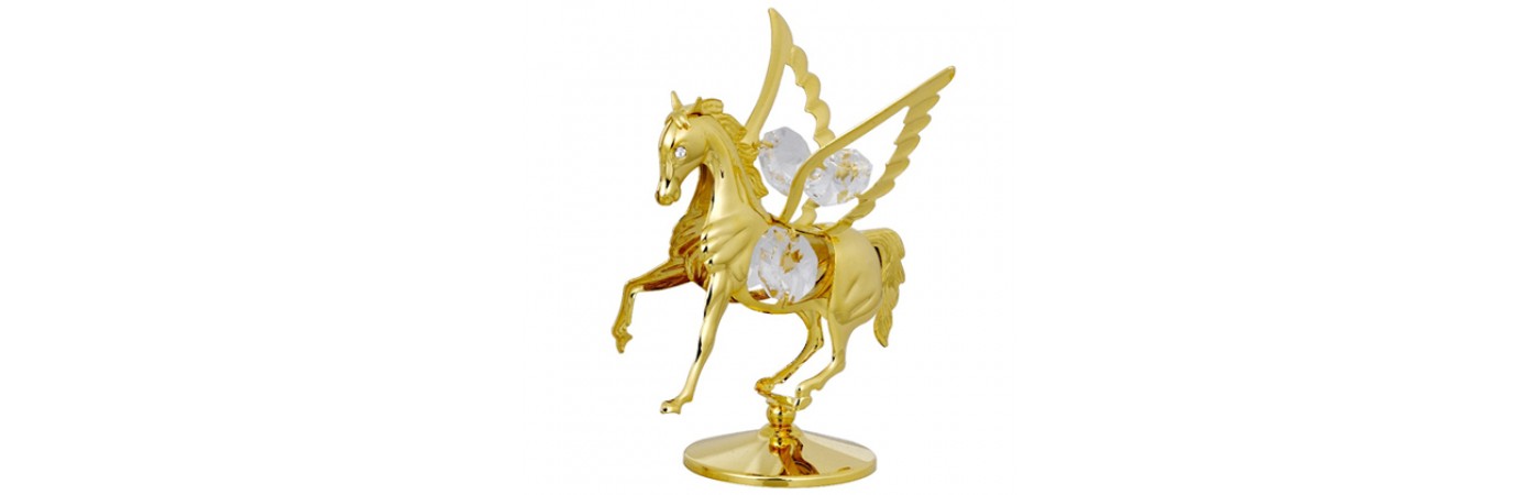 24K GOLD PLATED FLY HORSE 
